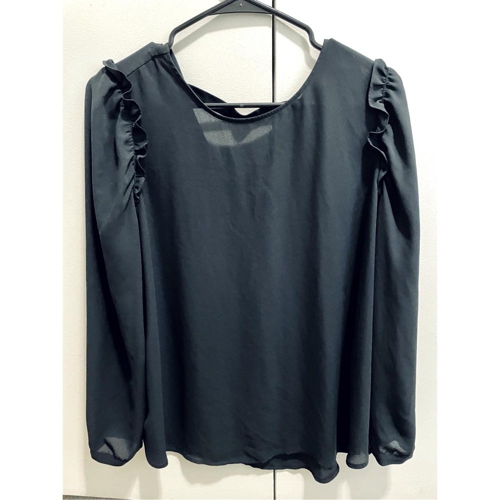 LOFT LP Black Blouse